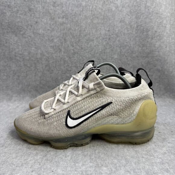 Nike Shoes Womens Size 8 Vapormax 2021 Flyknit Grey Running Sneakers DH4084-100 - Picture 1 of 9